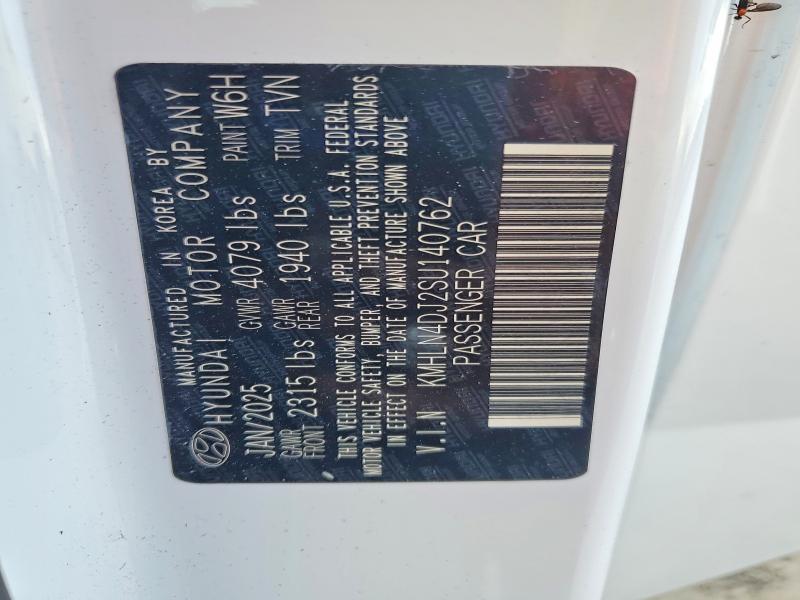 54450666 :رقم المزاد ، KMHLN4DJ2SU140762 vin ، 2025 Hyundai Elantra مزاد بيع