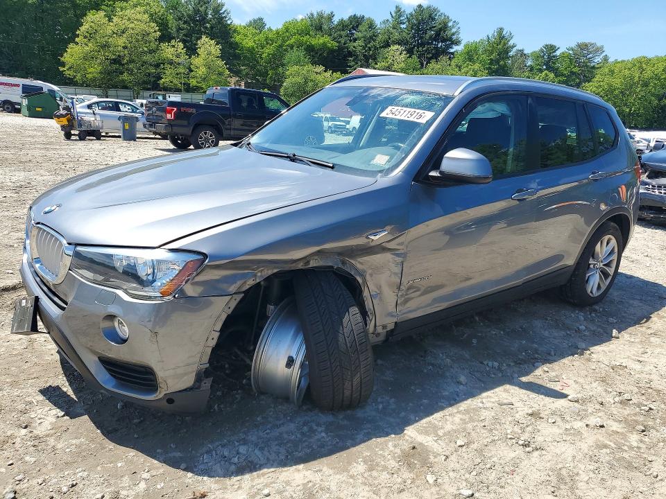 2017 Bmw X3 მანქანა იყიდება აუქციონზე, vin: 5UXWX9C39H0W74979, აუქციონის ნომერი: 54511916