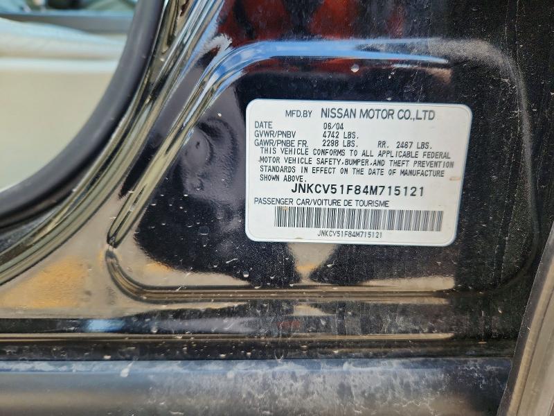 Продаж на аукціоні авто 2004 Infiniti G35, vin: JNKCV51F84M715121, номер лоту: 53987876