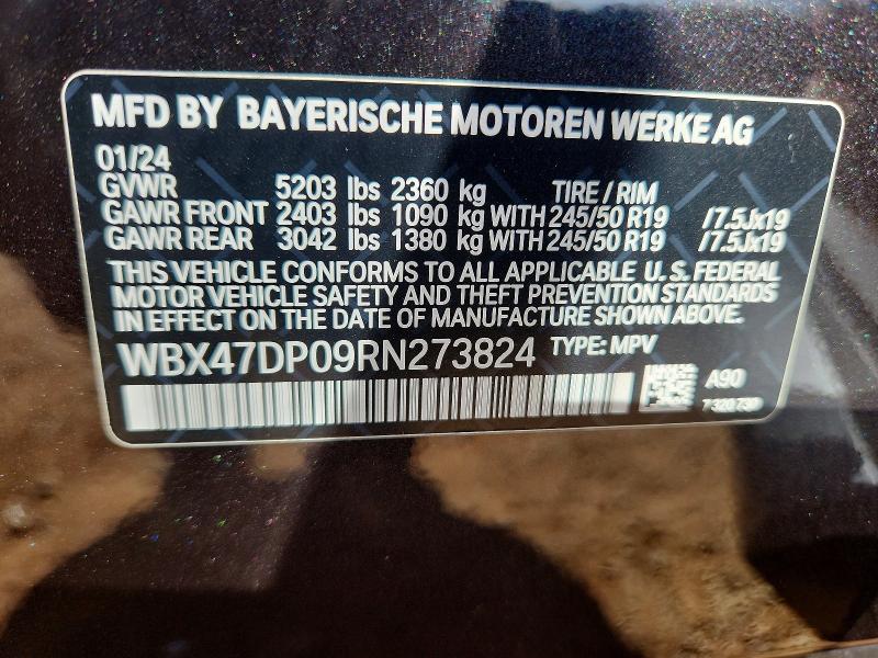 Aukcja sprzedaży 2024 Bmw X3, vin: WBX47DP09RN273824, numer aukcji: 53795256