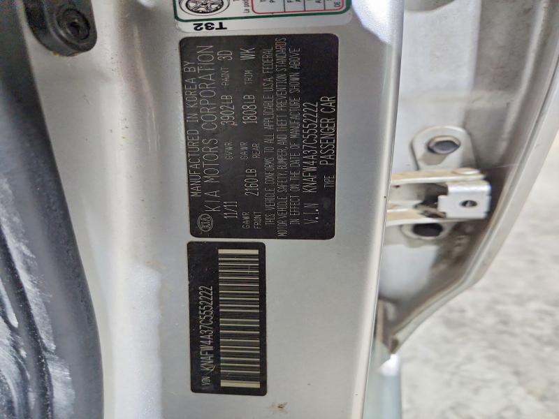 Aukcja sprzedaży 2012 Kia Forte, vin: KNAFW4A37C5552222, numer aukcji: 55700396
