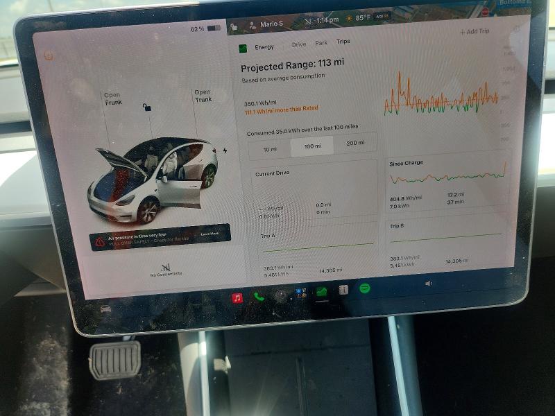 2021 Tesla Model Y Awd მანქანა იყიდება აუქციონზე, vin: 5YJYGDEE1MF102893, აუქციონის ნომერი: 55235836