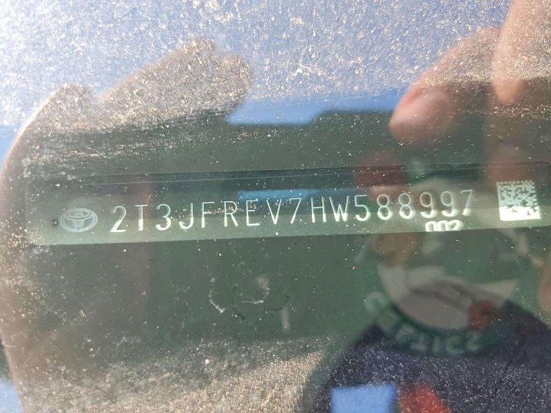 53464356 :رقم المزاد ، 2T3JFREV7HW588997 vin ، 2017 Toyota Rav4 مزاد بيع