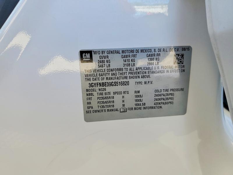 Продажа на аукционе авто 2016 Cadillac Srx, vin: 3GYFNBE39GS516820, номер лота: 54294076