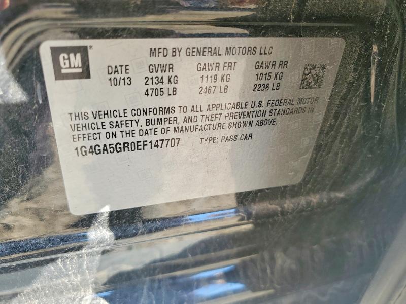 Продаж на аукціоні авто 2014 Buick Lacrosse, vin: 1G4GA5GR0EF147707, номер лоту: 55052856