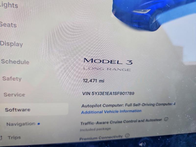 53720126 :رقم المزاد ، 5YJ3E1EA1SF901789 vin ، 2025 Tesla Model 3 مزاد بيع