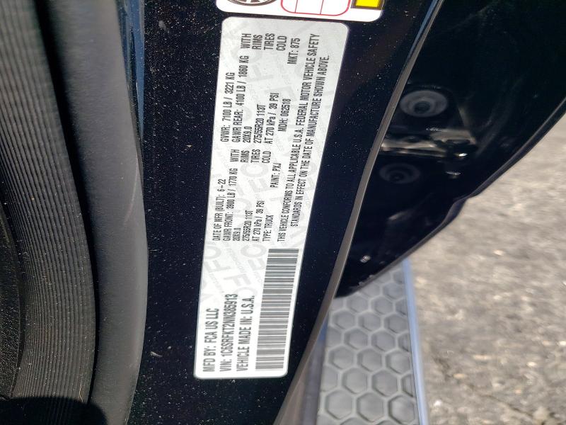 Продажа на аукционе авто 2022 Ram 1500, vin: 1C6SRFKT2NN385913, номер лота: 55583206