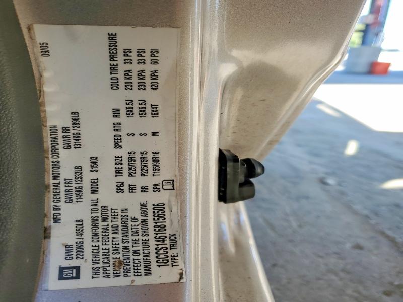 53911766 :رقم المزاد ، 1GCCS146168156506 vin ، 2006 Chevrolet Colorado مزاد بيع