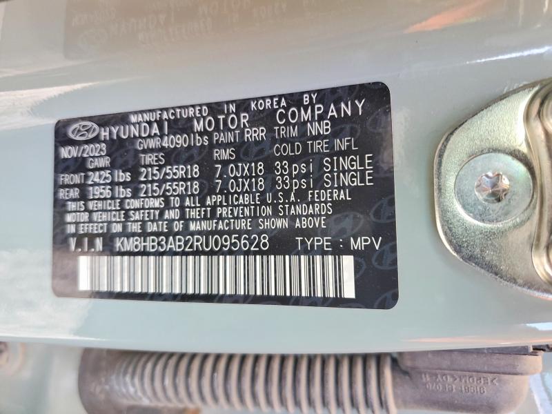 Продажа на аукционе авто 2024 Hyundai Kona, vin: KM8HB3AB2RU095628, номер лота: 55405286