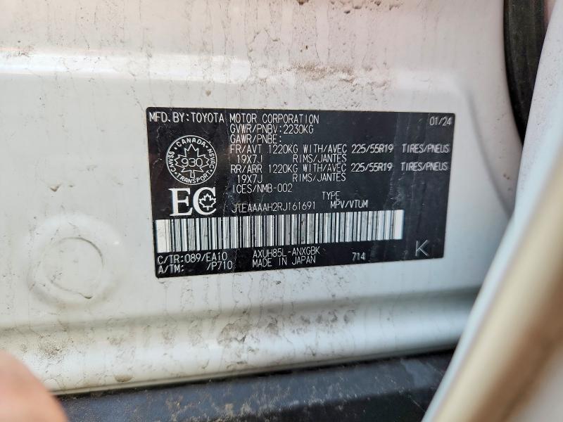 49308066 :رقم المزاد ، JTEAAAAH2RJ161691 vin ، 2024 Toyota Venza مزاد بيع