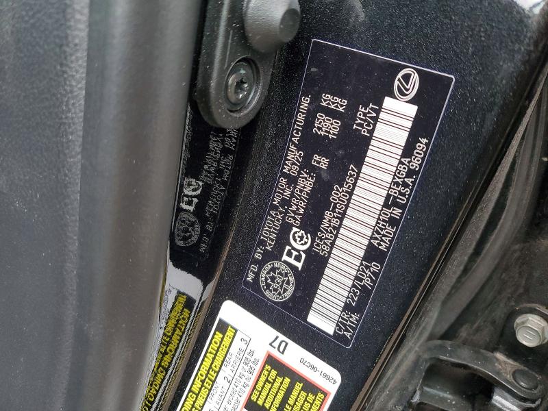 52767586 :رقم المزاد ، 58AB21B11SU015637 vin ، 2025 Lexus Es مزاد بيع