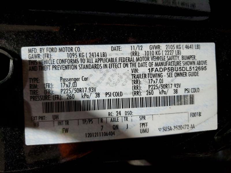 Продаж на аукціоні авто 2013 Ford C-max, vin: 1FADP5BU5DL512695, номер лоту: 54766126