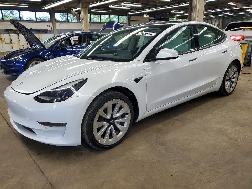 Auction sale of the 2022 Tesla Model 3, vin: 5YJ3E1EB7NF349616, lot number: 54635986