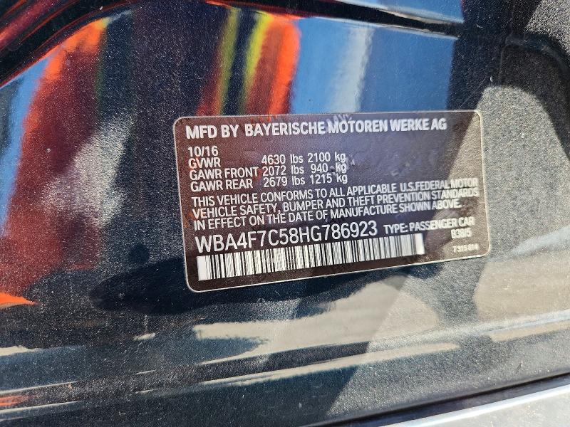 Продажа на аукционе авто 2017 Bmw 430i, vin: WBA4F7C58HG786923, номер лота: 54466406