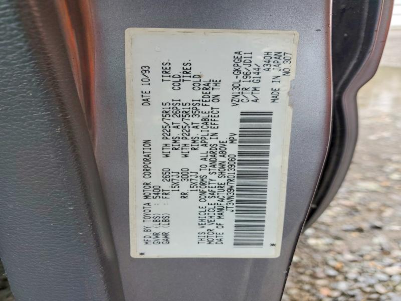 Продаж на аукціоні авто 1994 Toyota 4runner, vin: JT3VN39W7R0139060, номер лоту: 53300796