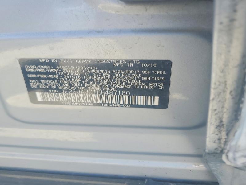 54203006 :رقم المزاد ، JF2SJAJC1HH487180 vin ، 2017 Subaru Forester مزاد بيع