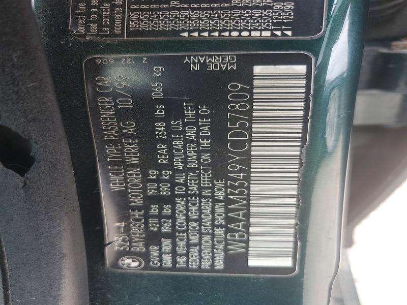 Продаж на аукціоні авто 2000 Bmw 323, vin: WBAAM3349YCD57809, номер лоту: 52348226