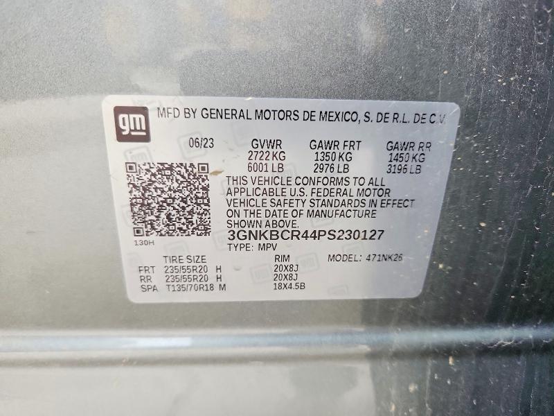 Продаж на аукціоні авто 2023 Chevrolet Blazer, vin: 3GNKBCR44PS230127, номер лоту: 52485256