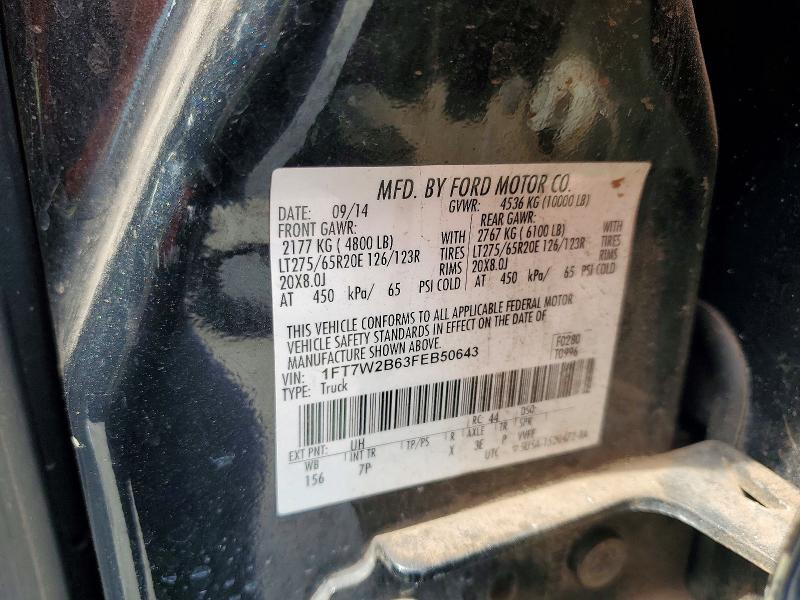 Продажа на аукционе авто 2015 Ford F250, vin: 1FT7W2B63FEB50643, номер лота: 53153016