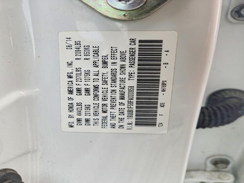 52643806 :رقم المزاد ، 19UUB1F59FA000958 vin ، 2015 Acura Tlx مزاد بيع