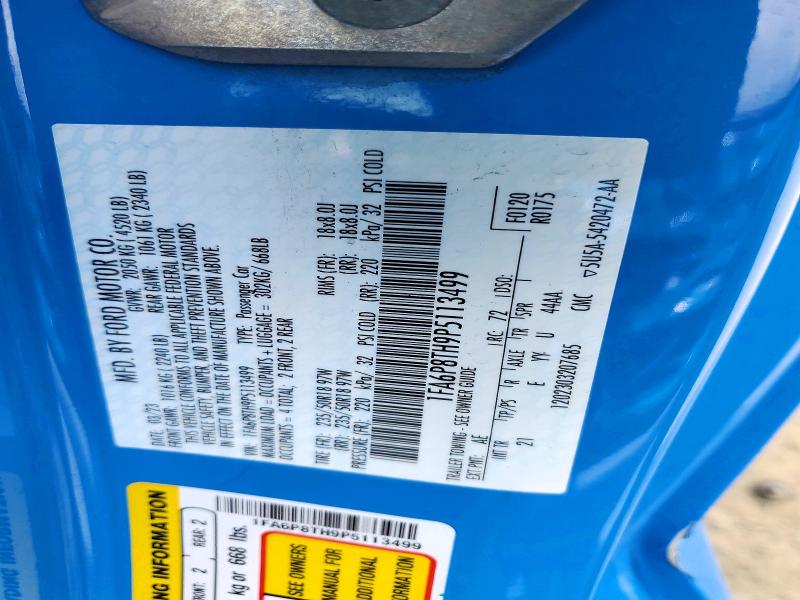Aukcja sprzedaży 2023 Ford Mustang, vin: 1FA6P8TH9P5113499, numer aukcji: 55049236