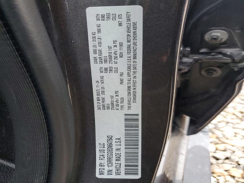 52859746 :رقم المزاد ، 1C6RREGG6SN647643 vin ، 2025 Ram 1500 مزاد بيع