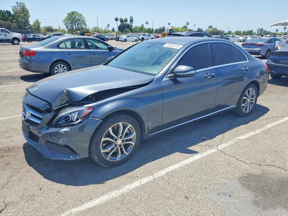 53849136 :رقم المزاد ، 55SWF4JB1FU054268 vin ، 2015 Mercedes-benz C مزاد بيع