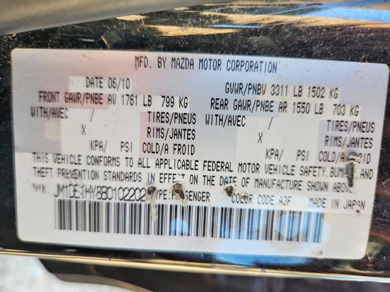 54785696 :رقم المزاد ، JM1DE1HY8B0102202 vin ، 2011 Mazda Mazda2 مزاد بيع