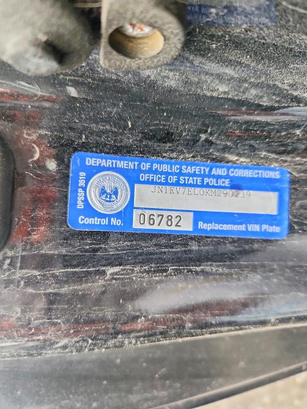 62305015 :رقم المزاد ، JN1EV7EL0KM290239 vin ، 2019 Infiniti Q60 مزاد بيع