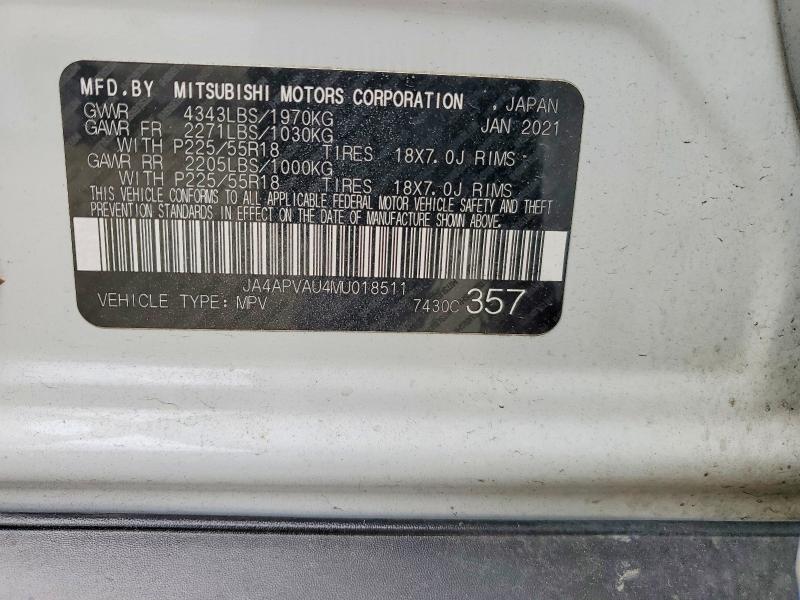 Продаж на аукціоні авто 2021 Mitsubishi Outlander Sport, vin: JA4APVAU4MU018511, номер лоту: 53578346