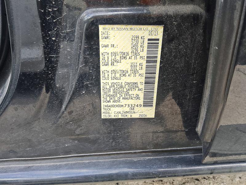 Aukcja sprzedaży 2013 Nissan Frontier, vin: 1N6AD0ER0DN733249, numer aukcji: 54732416