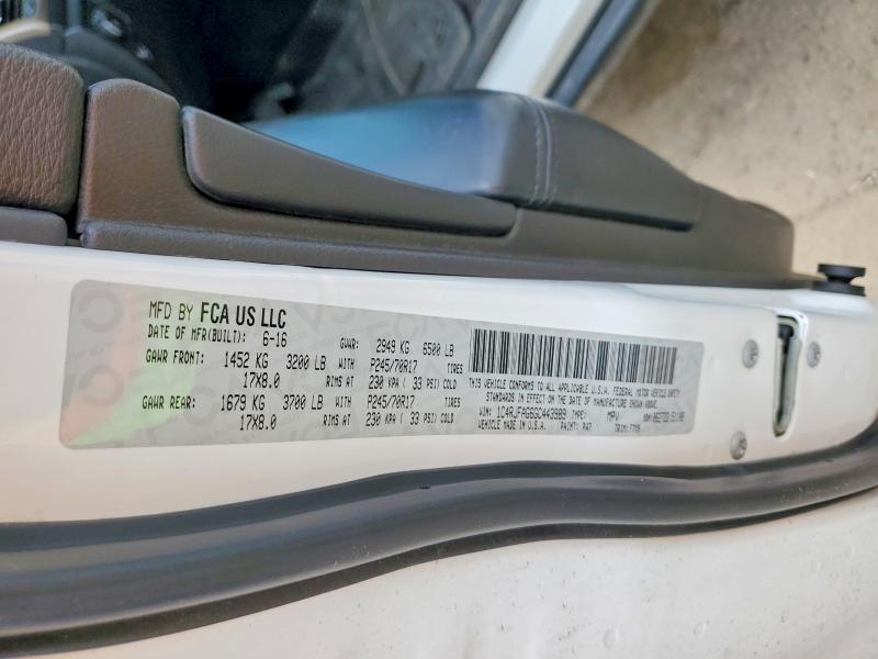 Продажа на аукционе авто 2016 Jeep Grand Cherokee, vin: 1C4RJFAG6GC443989, номер лота: 54661436