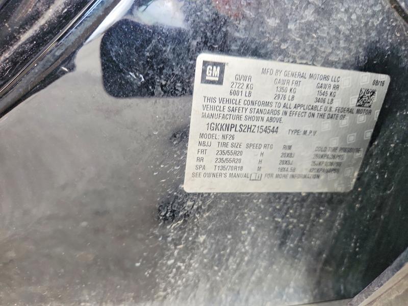 2017 Gmc Acadia მანქანა იყიდება აუქციონზე, vin: 1GKKNPLS2HZ154544, აუქციონის ნომერი: 53958316
