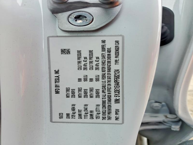 Aukcja sprzedaży 2023 Tesla Model 3, vin: 5YJ3E1EA4PF682124, numer aukcji: 51989206