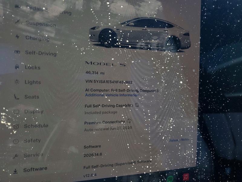 Aukcja sprzedaży 2022 Tesla Model S, vin: 5YJSA1E54NF482982, numer aukcji: 54637566