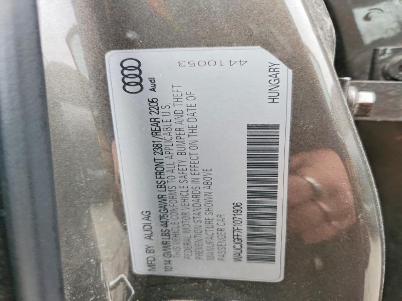Aukcja sprzedaży 2015 Audi A3, vin: WAUCJGFF7F1071906, numer aukcji: 53519566