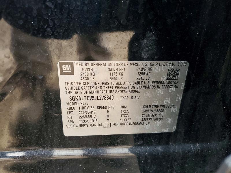 Aukcja sprzedaży 2018 Gmc Terrain, vin: 3GKALTEV5JL278340, numer aukcji: 52048536