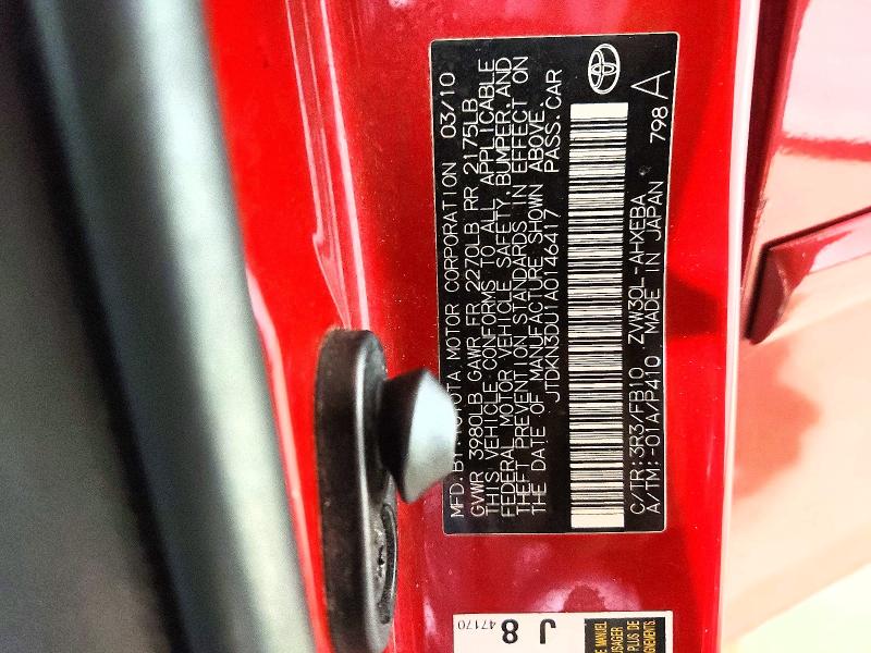 52647186 :رقم المزاد ، JTDKN3DU1A0146417 vin ، 2010 Toyota Prius مزاد بيع