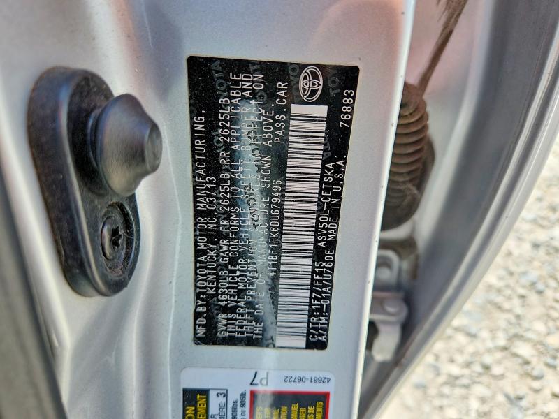 Продажа на аукционе авто 2013 Toyota Camry, vin: 4T1BF1FK6DU679496, номер лота: 54847736