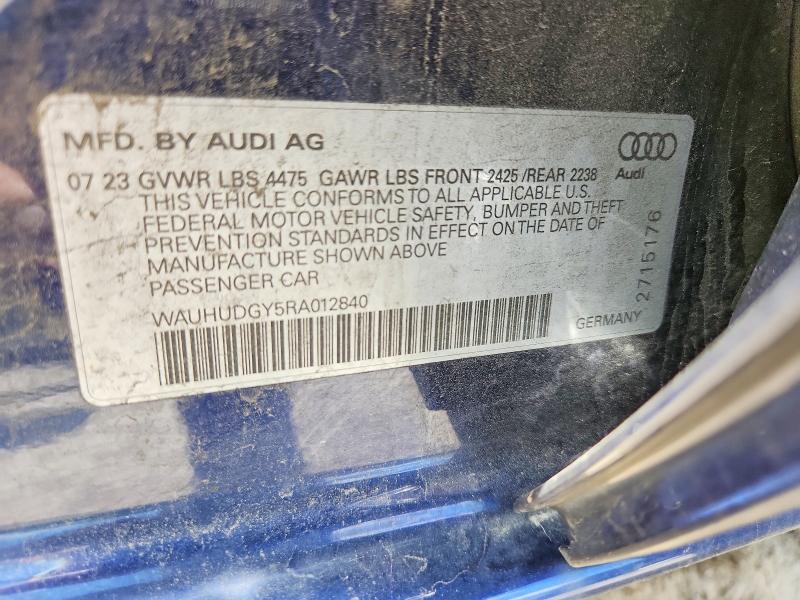 Продаж на аукціоні авто 2024 Audi A3, vin: WAUHUDGY5RA012840, номер лоту: 52994336