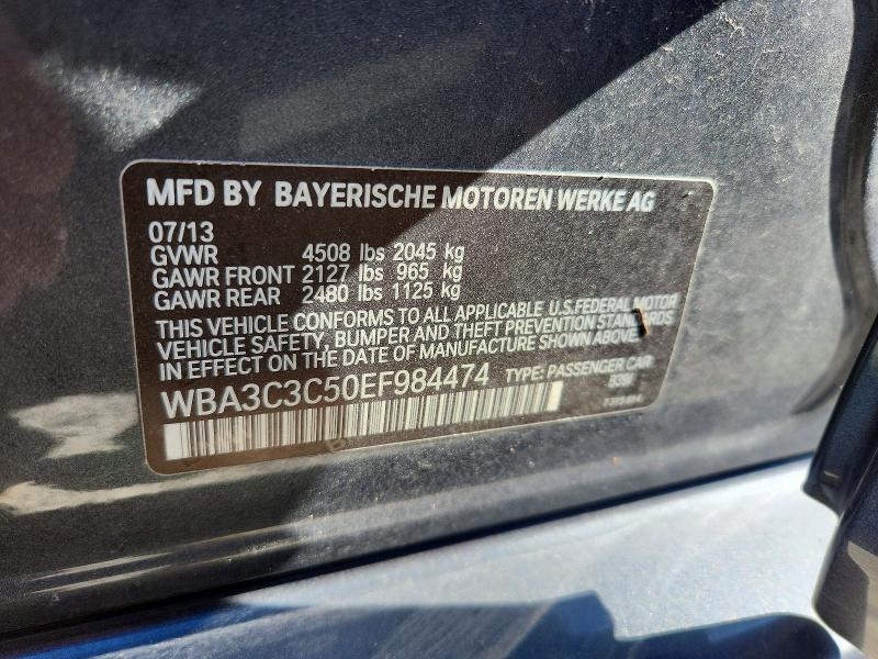 Продажа на аукционе авто 2014 Bmw 320, vin: WBA3C3C50EF984474, номер лота: 52050506