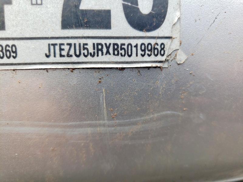 Aukcja sprzedaży 2011 Toyota 4runner, vin: JTEZU5JRXB5019968, numer aukcji: 54532786