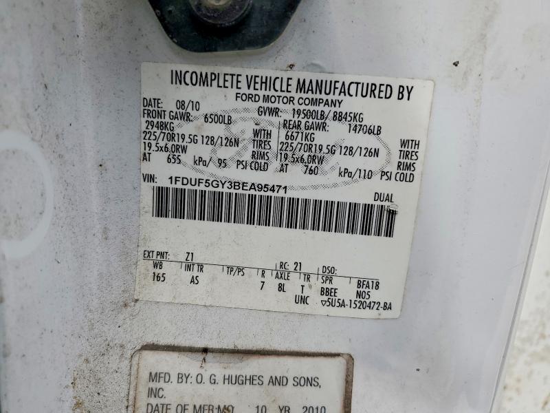 Продаж на аукціоні авто 2011 Ford F550, vin: 1FDUF5GY3BEA95471, номер лоту: 48478386