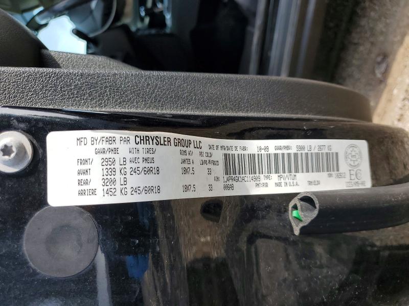 Продаж на аукціоні авто 2010 Jeep Grand Cherokee, vin: 1J4PR4GK1AC114909, номер лоту: 54951346