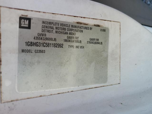 53614036 :رقم المزاد ، 1GBHG31C581182992 vin ، 2008 Chevrolet Express مزاد بيع