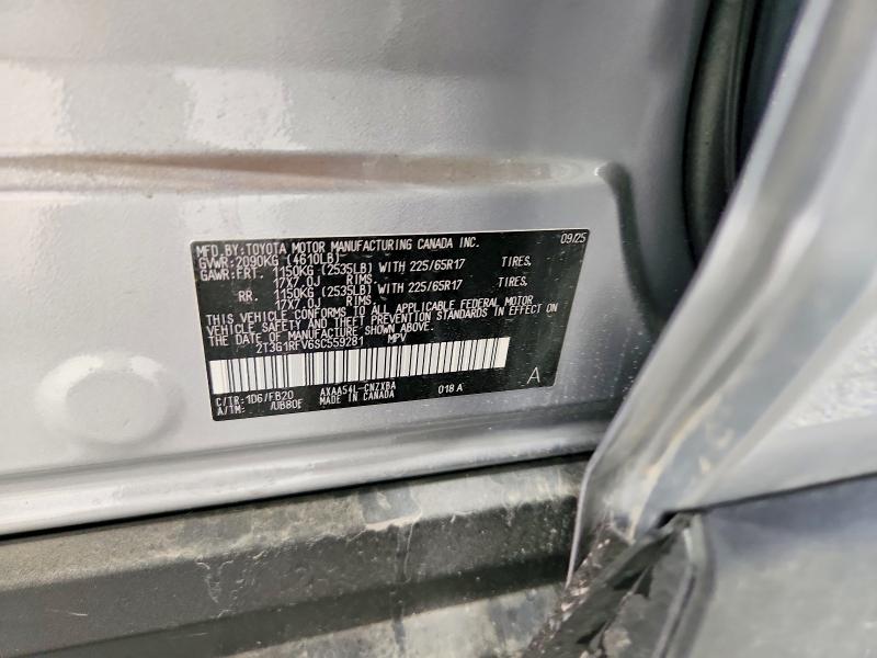Aukcja sprzedaży 2025 Toyota Rav4, vin: 2T3G1RFV6SC559281, numer aukcji: 41584076
