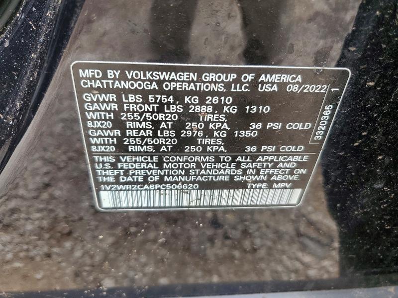 Продаж на аукціоні авто 2023 Volkswagen Atlas, vin: 1V2WR2CA6PC506620, номер лоту: 54198426