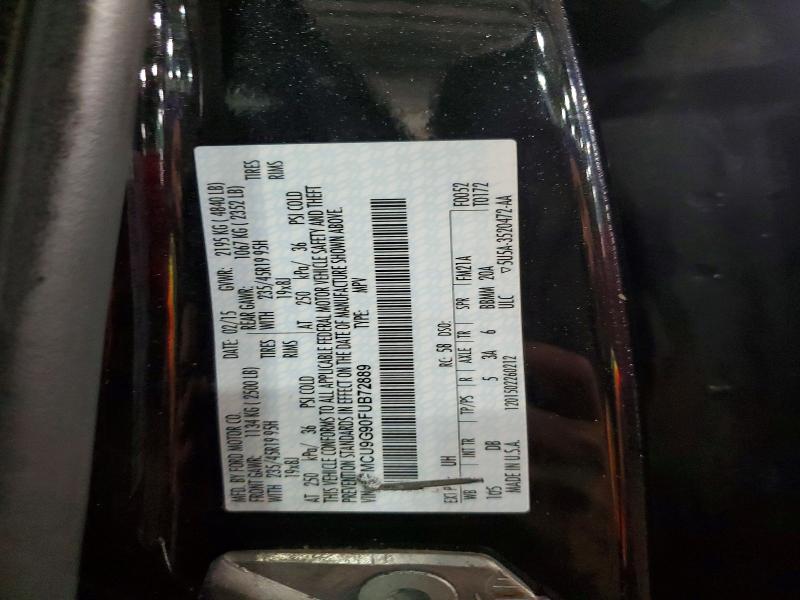 54517656 :رقم المزاد ، 1FMCU9G90FUB72889 vin ، 2015 Ford Escape مزاد بيع