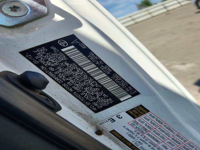 53455786 :رقم المزاد ، JTKJF5C79C3036922 vin ، 2012 Scion Tc مزاد بيع