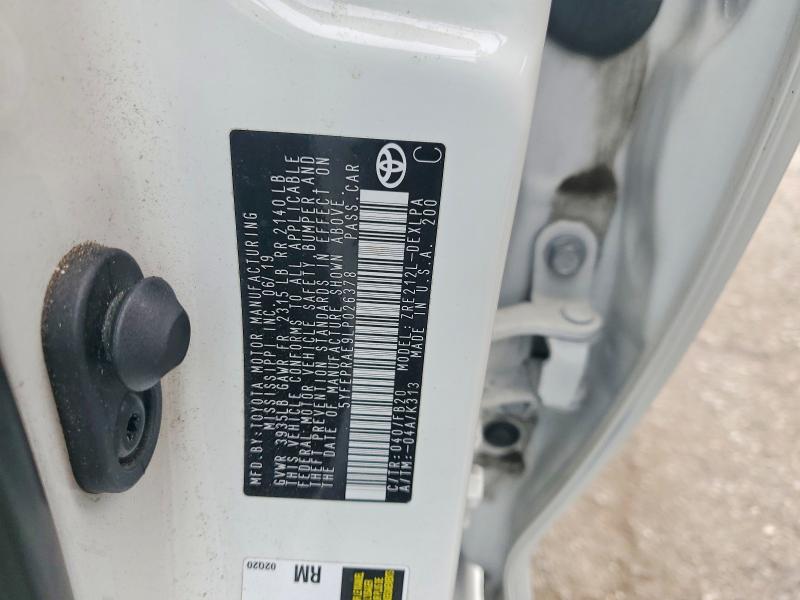 2020 Toyota Corolla მანქანა იყიდება აუქციონზე, vin: 5YFEPRAE9LP026378, აუქციონის ნომერი: 54683106